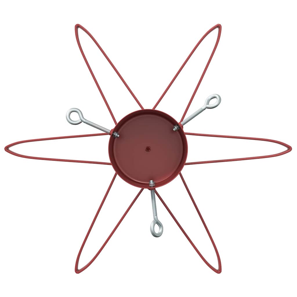 Christmas Tree Stand 1.73 Red 49 x 49 x 15.5 cm Steel